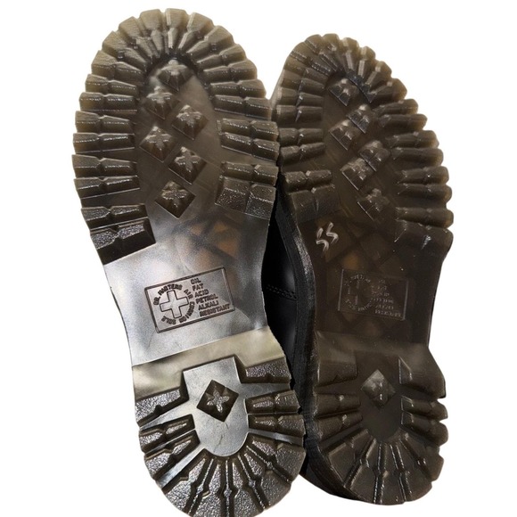 New w/Tags! Dr Martens Tassel Loafers Black Leather Platform Lug Sole Mens 8 - Picture 10 of 16